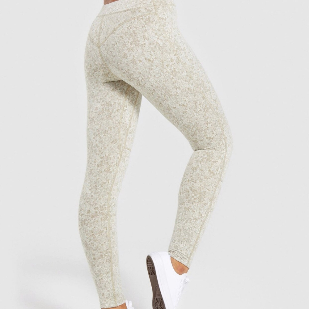 Gym Shark Fleur Texture Leggings Size Small NWT